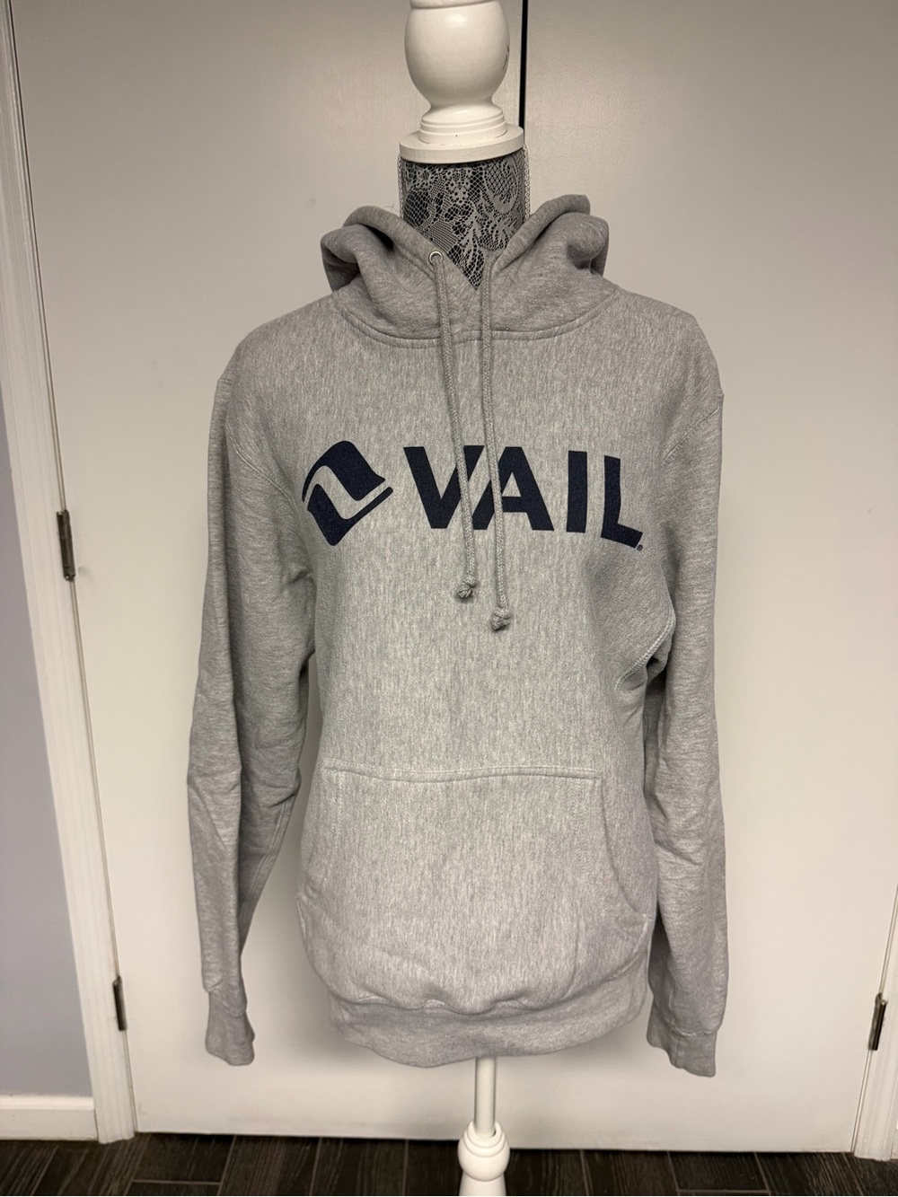 Vail Logo Gray Pullover Hoodie